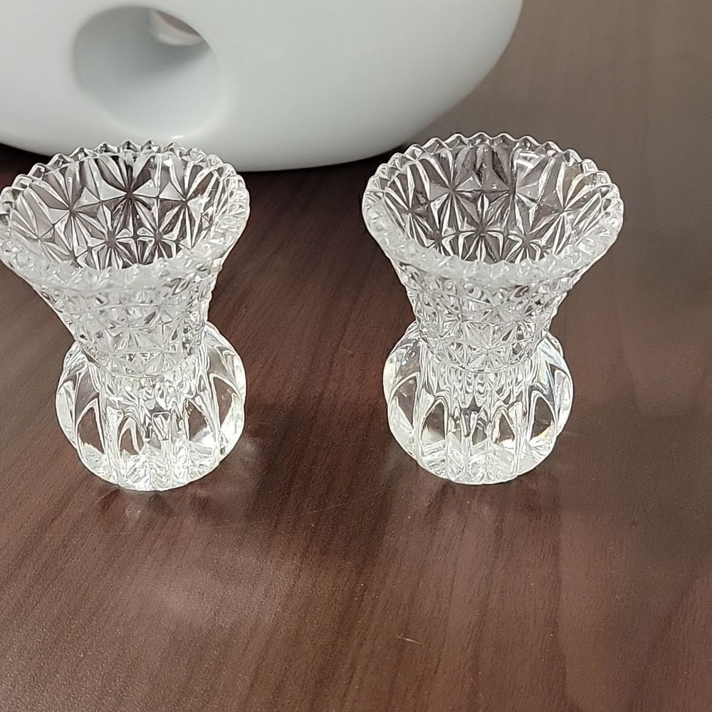 Princess House Crystal candle holders